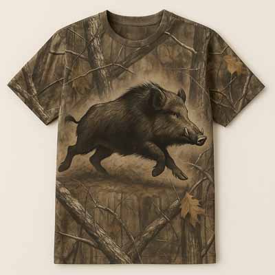 Camiseta con jabali